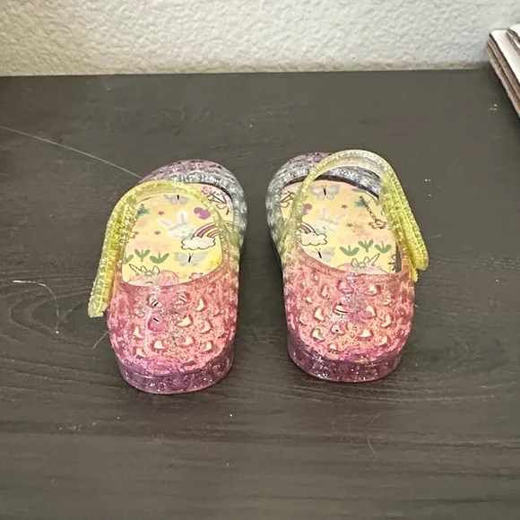 Wonder Nation Glittery Kids Dress Shoes - Pink, Yellow, Purple - Picture 5 of 6